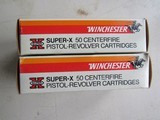 AMMO WINCHESTER 38 Super Automatic +P 2 Full Boxes New Old StockFREE SHIPPING - 2 of 8