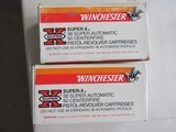 AMMO WINCHESTER 38 Super Automatic +P 2 Full Boxes New Old StockFREE SHIPPING - 5 of 8