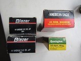 AMMO! 44 Rem Mag Lot Mixed Makers 4 Boxes 165 RoundsFREE SHIPPING - 1 of 13