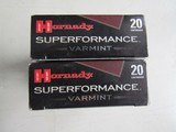 Hornady 22-250 V-MAX Superformance Varmint Ammo 2 Full Boxes New Old StockFREE SHIPPING - 3 of 9