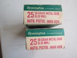 25 Auto 25 ACP Ammo by Remington New Old Stock 2 Full Boxes
FREE SHIPPING - 3 of 8