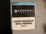 FULL BRICK FEDERAL NO. 215 LARGE RIFLE MAGNUM PRIMERSFREE SHIPPING - 1 of 9