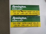 Remington 30-06 Ammo New Old Stock 2 Full Boxes 150 Grain BulletsFREE SHIPPING - 3 of 8