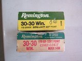 Remington 30-30 Winchester Ammo Lot New Old Stock FREE SHIPPING - 1 of 10