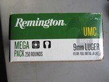 NEW STOCK Remington 9mm 250 Round Mega Pack UnopenedFREE SHIPPING - 3 of 6