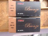 New Stock Lot of 45 ACP Ammo - 4 Boxes, 200 Rounds, All 230 Grain FMJ - 4 of 16