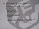 FULL DELUXE 7-OPTION WINCHESTER MODEL 1894 32 Win Spl Rifle Cody Verified - 20 of 20