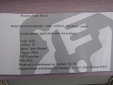 Winchester Model 1886 Rifle Special Order Cody Verified - 15 of 15