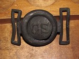 Waist Belt Plate, 2-piece Wreath Style, Confederate CS, Dug Vicksburg - 1 of 5