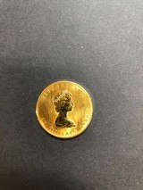 CANADIAN 50 DOLLAR MAPLE LEAF ONE ONCE SOLID 24K GOLD - 1 of 2