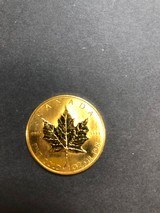 CANADIAN 50 DOLLAR MAPLE LEAF ONE ONCE SOLID 24K GOLD - 2 of 2