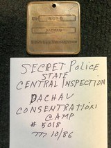 GERMAN MATCH BOX,MINIATURE LUGER,SECRET POLICE BADGE - 4 of 4