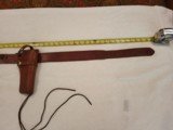 very rare Smith and Wesson leather gun belt and holster 38cal and hunter #275 rifle cartridge belt 30 cal - 4 of 7