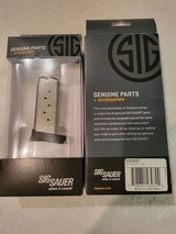 two (2) brand new Sig Sauer P938 7 round mags with pinky extender - Image 2 of 2