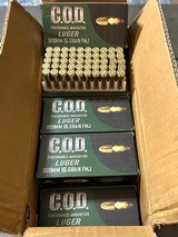 New premium Turkish (Turan Ammo) boxer primed reloadable brass C.O.D. brand 9mm Luger 115gr ammo: 1000 round case (20 boxes) $0.24/rd FREE SHIPPING! - 1 of 5