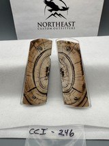 CUSTOM CROSS-CUT MAMMOTH IVORY 1911 PISTOL GRIPS - Image 1 of 1