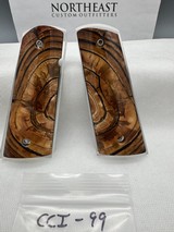 CUSTOM CROSS-CUT MAMMOTH IVORY 1911 PISTOL GRIPS - Image 1 of 1