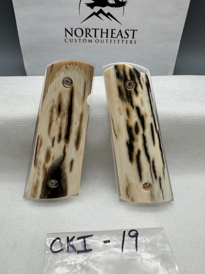 CUSTOM MAMMOTH IVORY 1911 PISTOL GRIPS - Image 1 of 1