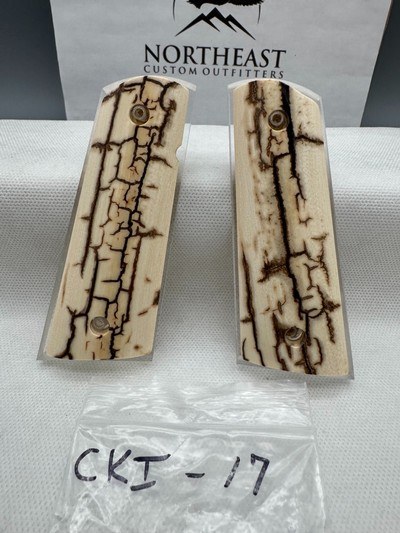 CUSTOM MAMMOTH IVORY 1911 PISTOL GRIPS - Image 1 of 1
