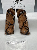 CUSTOM CROSS-CUT MAMMOTH IVORY 1911 PISTOL GRIPS