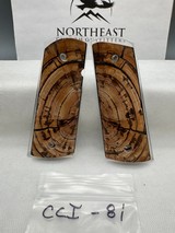 CUSTOM CROSS-CUT MAMMOTH IVORY 1911 PISTOL GRIPS - Image 1 of 1