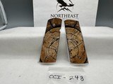CUSTOM CROSS-CUT MAMMOTH IVORY 1911 PISTOL GRIPS - Image 1 of 1