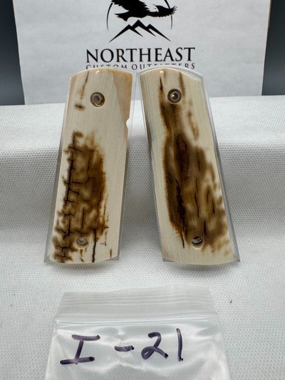 CUSTOM MAMMOTH IVORY 1911 PISTOL GRIPS - Image 1 of 1