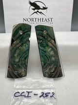 CUSTOM CROSS-CUT MAMMOTH IVORY 1911 PISTOL GRIPS - Image 1 of 1