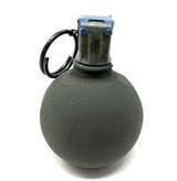 3 Inert Practice Grenades - 1 WWII Era Pineapple; 1 Vietnam Era Baseball; 1 Vietnam Era Lemo - 12 of 14