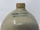 19th Century Norton & Fenton Antique Stoneware Crock Whiskey Jug - East Bennington VT - 1 of 5