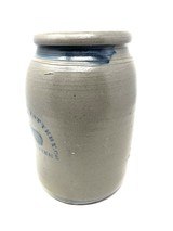 One-Gallon Palatine Pottery Co / Palatine / W.VA. Stoneware Stenciled Pear Jar - 7 of 8