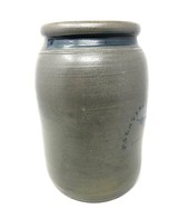 One-Gallon Palatine Pottery Co / Palatine / W.VA. Stoneware Stenciled Pear Jar - 2 of 8