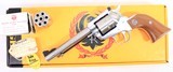 RUGER SUPER SINGLE SIX CONVERTIBLE 22LR / 22 WMR STAINLESS STEEL 5.5