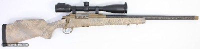 HILL COUNTRY RIFLES CARBON RIFLEMAN 7MM-08 A.I. SWARVOSKI Z5i SCOPE W/ AMMO CUSTOM BOLT-ACTION RIFLE