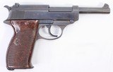 SCARCE WALTHER P38 AC 43 9MM LEATHER HOLSTER, 2-MAGS, MATCHING VISIBLE #'S - 2 of 8