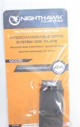 NEW NIGHTHAWK SANDHAWK IOS 9MM COMPENSATED DOUBLE STACK W/ RMR PLATE 2011 - 8 of 12