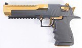 NEW MAGNUM RESEARCH DESERT EAGLE DE44 L6 44 MAGNUM GOLD / BLACK AL/TG 6