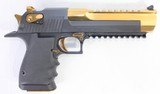 NEW MAGNUM RESEARCH DESERT EAGLE DE44 L6 44 MAGNUM GOLD / BLACK AL/TG 6
