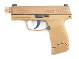 SIG SAUER P365 NRA EDITION 9MM THREADED BARREL COYOTE TAN W/ BOX 3-MAGS & HOLSTER