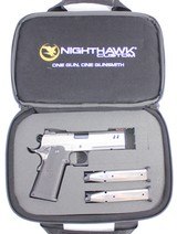 NEW NIGHTHAWK CUSTOM 2011 BDS9 COMMANDER SILVER DLC 9MM 4.25