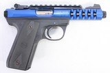 RUGER 22/45 LITE BLUE ANODIZE THREADED 22LR 10+1 W/ BOX & 2-MAGS - 2 of 7