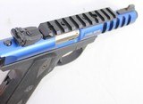 RUGER 22/45 LITE BLUE ANODIZE THREADED 22LR 10+1 W/ BOX & 2-MAGS - 3 of 7