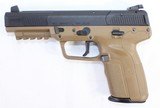 FN FNH FIVE-SEVEN 5.7X28MM FDE / BLACK 1-MAG 20+1 SEMI-AUTO PISTOL