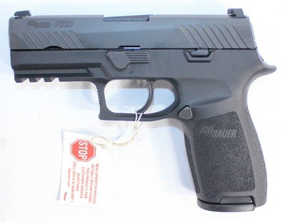 LNIB SIG SAUER P320C 9MM 3.9" BARREL BLACK W/ BOX, PAPERS & 3 MAGS 17+1