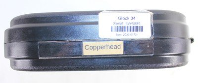 EXCELLENT GLOCK G34 GEN 3 TTI COMBAT MASTER COPPERHEAD 9MM W/ 7-MAGS TRIJICON RMR & BOX - Image 9 of 10