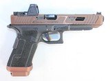 EXCELLENT GLOCK G34 GEN 3 TTI COMBAT MASTER COPPERHEAD 9MM W/ 7-MAGS TRIJICON RMR & BOX - Image 2 of 10