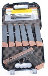 EXCELLENT GLOCK G34 GEN 3 TTI COMBAT MASTER COPPERHEAD 9MM W/ 7-MAGS TRIJICON RMR & BOX - Image 7 of 10