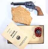 VINTAGE RUGER SINGLE-SIX CONVERTIBLE 3-SCREW 22 LR/WMR 5.5