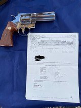 Factory Lettered ColtPython in a Lustrous Nickel Finish - 1 of 15