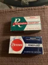 Remington/Peters .17 cal.Power Lokt 25 grain HP Factory Ammo - 1 of 2